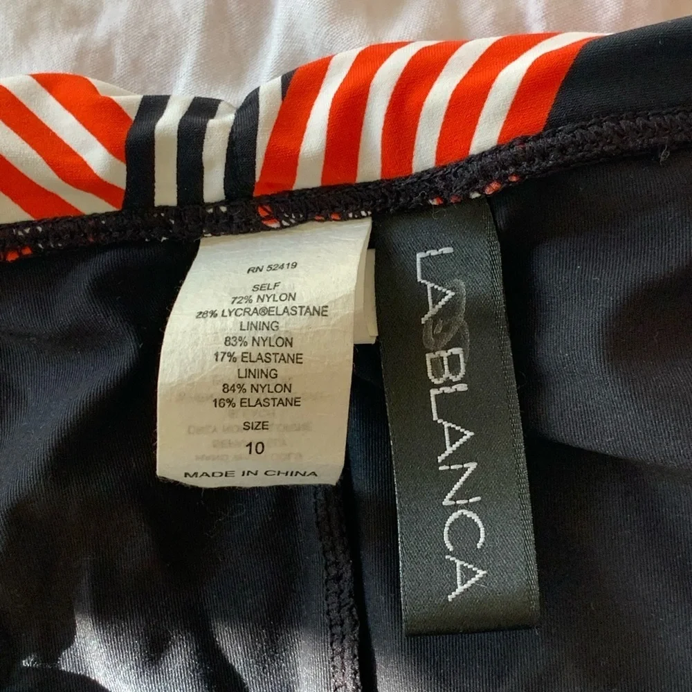 La Blanca | Like new patterned swimsuit tankini size 8/10